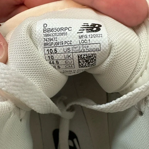 New Balance 650R Cream and White - Picture 7 of 7